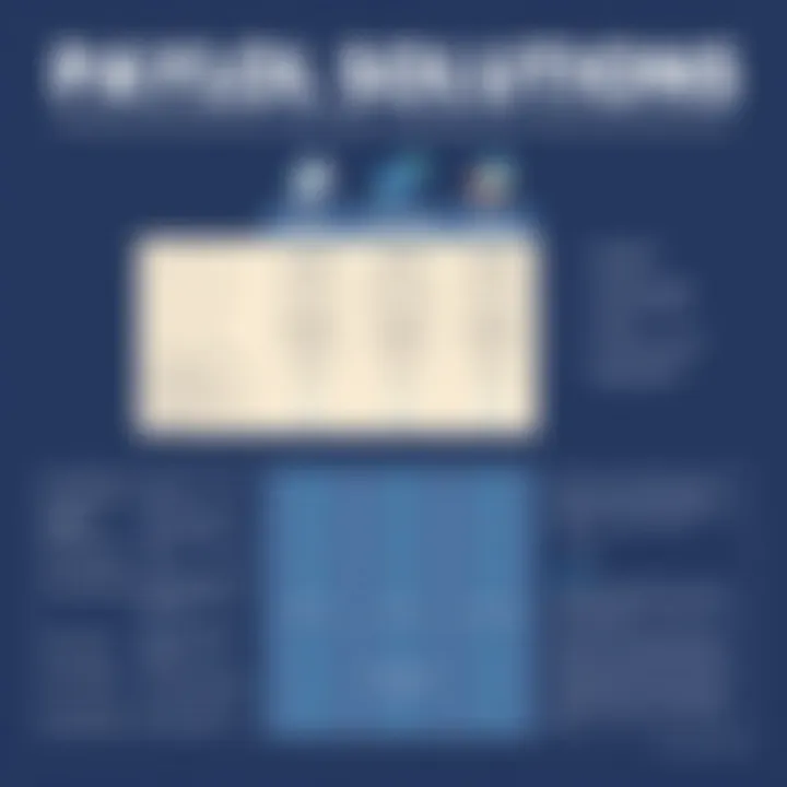 Chart comparing features of different payroll solutions