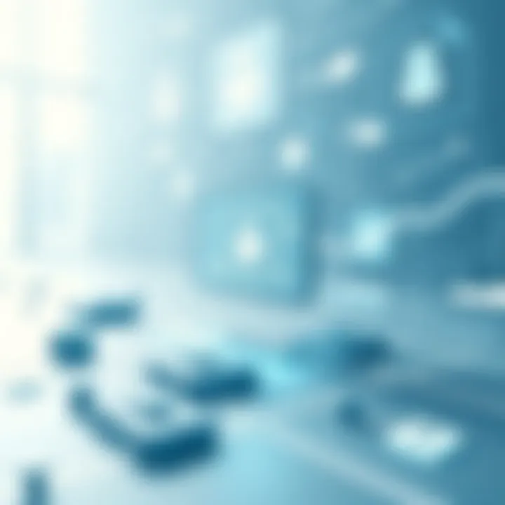 Futuristic concept of healthcare technology integration