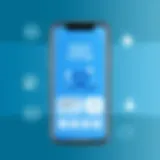 Mobile healthcare application interface demonstrating patient engagement features