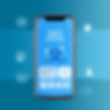 Mobile healthcare application interface demonstrating patient engagement features