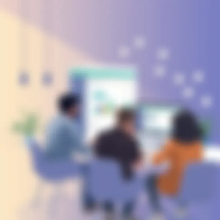 Visual representation of collaboration using QuickBooks screenshots