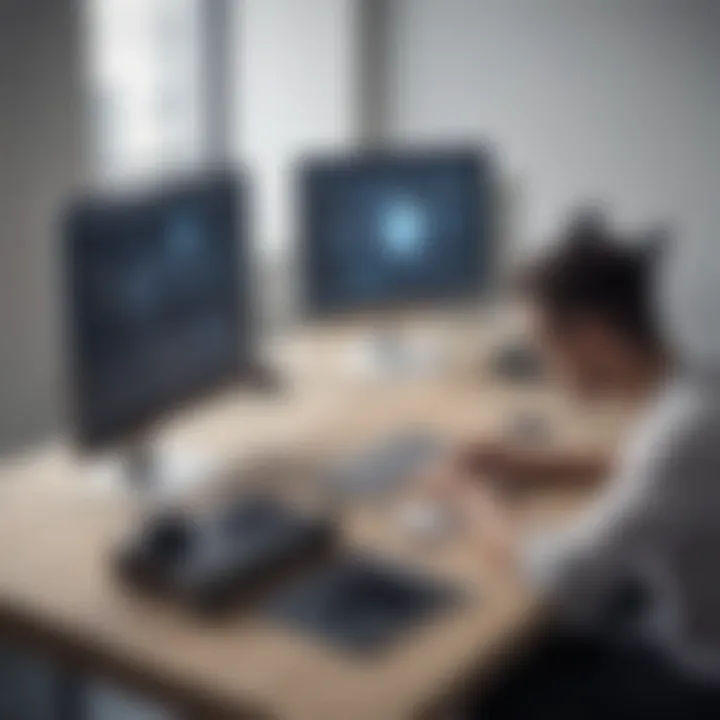 A conceptual image depicting security measures essential for remote access services.