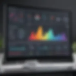 An innovative dashboard displaying practice management metrics.