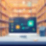 User interface of inventory management software