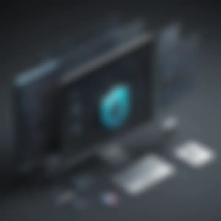 Illustration depicting security features of Tableau Online