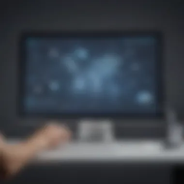 Exploring CRM Software Functionality A sophisticated interface of a CRM software showcasing client interactions.