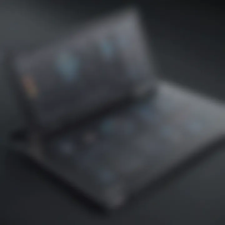 Visual representation of Duda software interface showing design elements