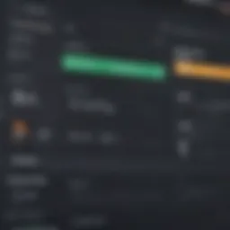 A digital dashboard showcasing various post scheduling tools