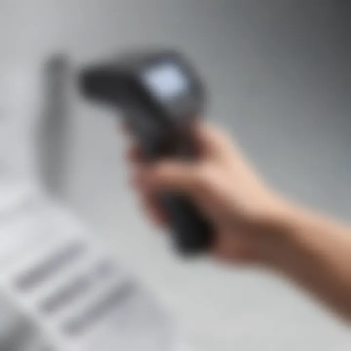 Vagaro Barcode Scanner in action during a transaction